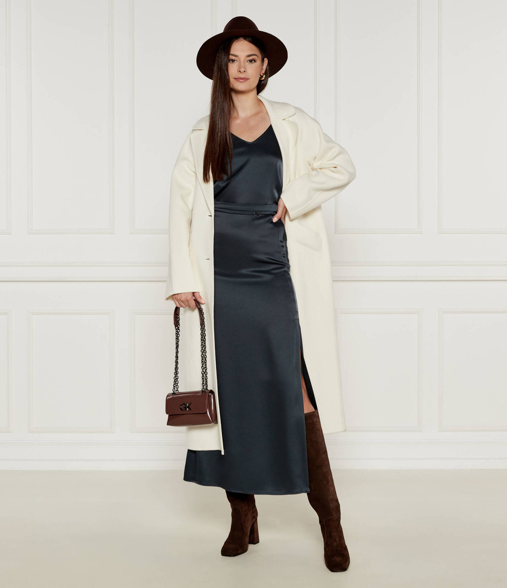 Сатиновый топ Marc Cain - темно-зеленый (XC 61.02 W15)