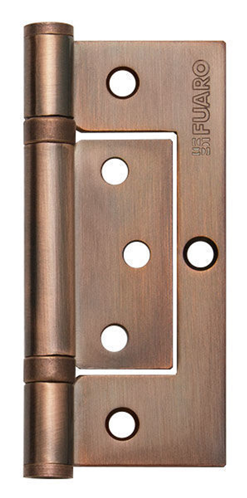 [ТОВАРА НЕТ В НАЛИЧИИ] Петля стальная накладная Фуаро 300-2BB 100x2,5 AC, цвет медь (гарантия - 12 месяцев)