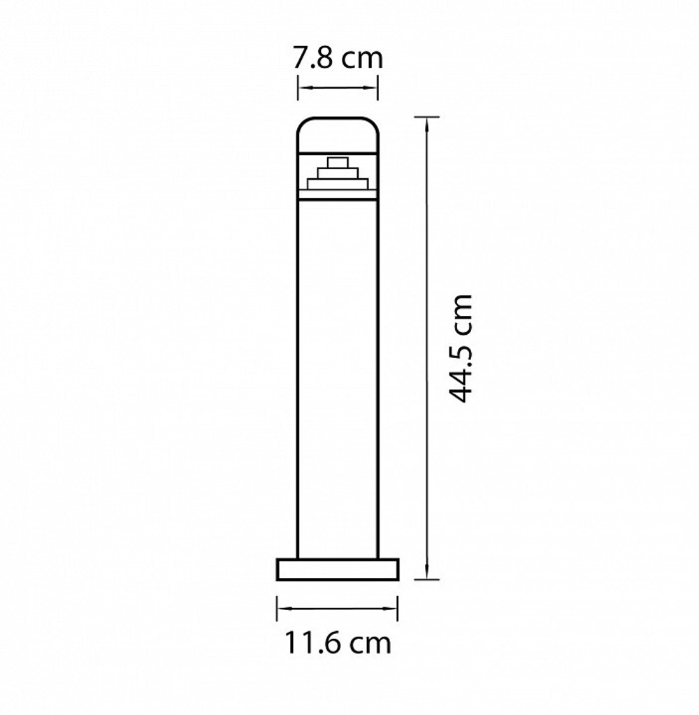 Наземный низкий светильник Lightstar Raggio 376907
