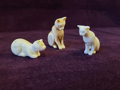 Миниатюра "Кошечка", рог лося