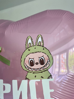 Воздушные шары Лабубу розовая №3446