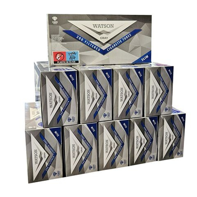 Гильзы для сигарет "Watson" Slim Gray 7/17(12+5)мм 10x200шт