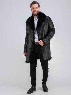 Дубленка натуральная зимняя с мехом тоскана