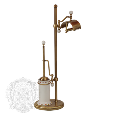 Стойка 2-х функциональная  Migliore Provance ML.PRO-60.542.BR  h84 x d25 cm, бронза