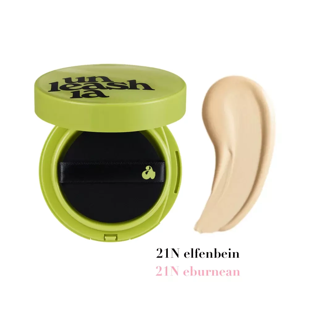 UNLEASHIA Satin Wear Healthy-Green Cushion SPF 30/PA + - Тональный кушон с сатиновым финишем