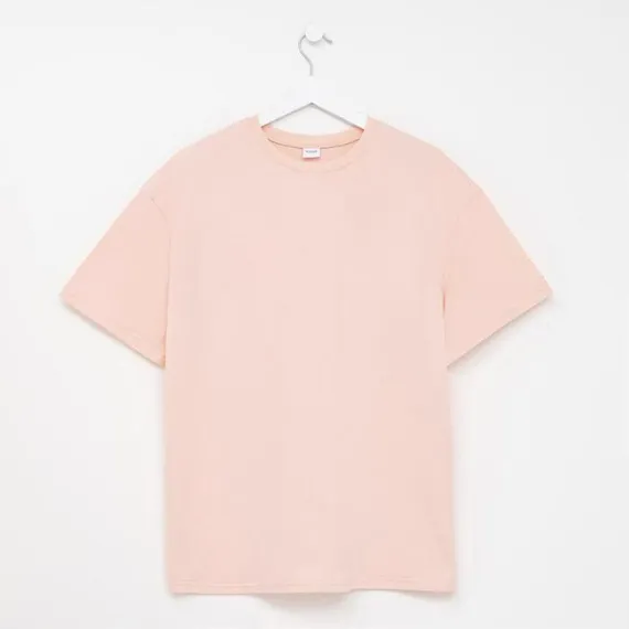 Футболка женская MINAKU: Оversize, цвет персиковый, р-р 54