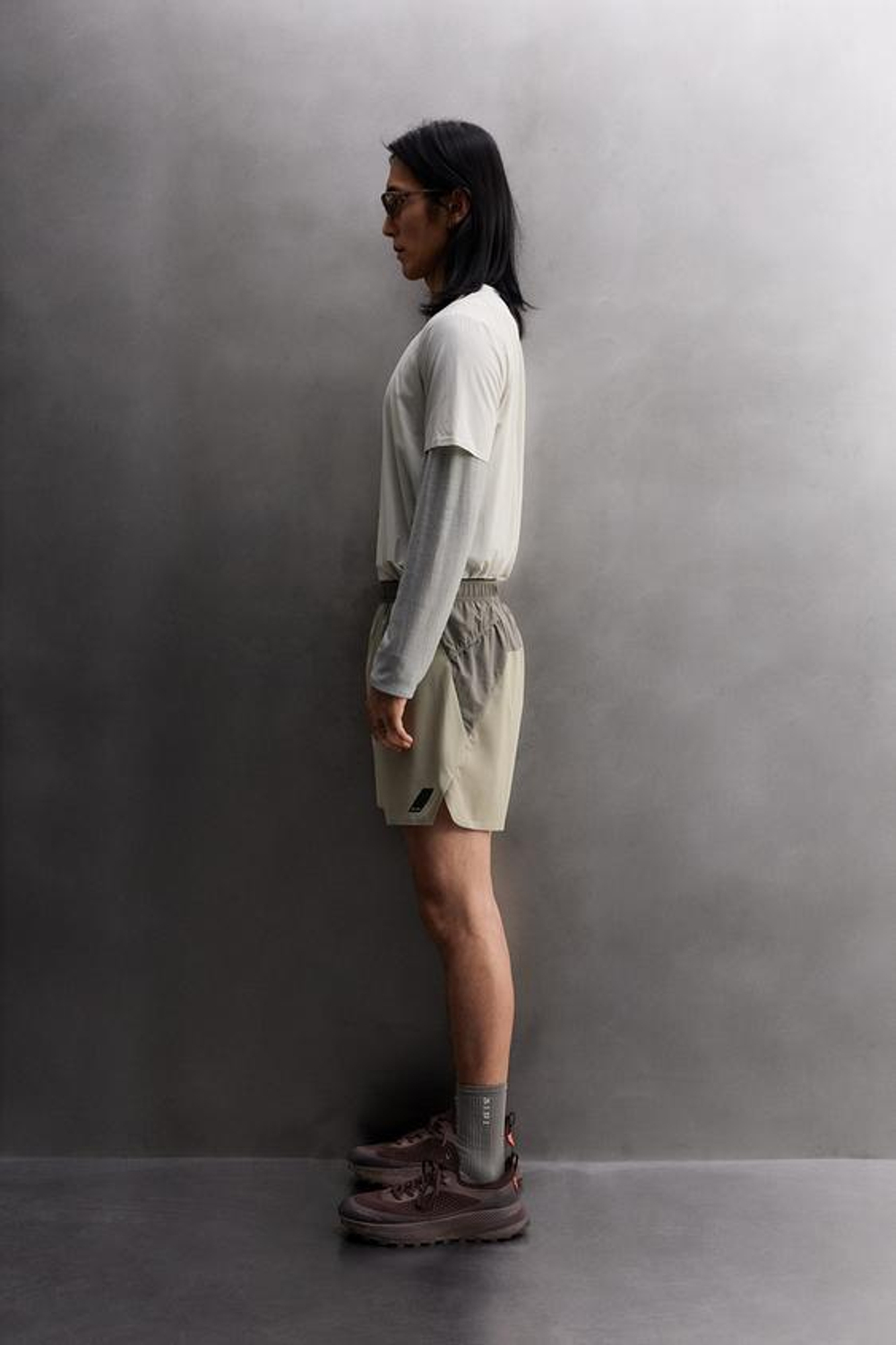 ZARA КОМБИНИРОВАННЫЕ ШОРТЫ ДЛЯ ТРЕЙЛРАННИНГА 7”, СЕРЫЙ