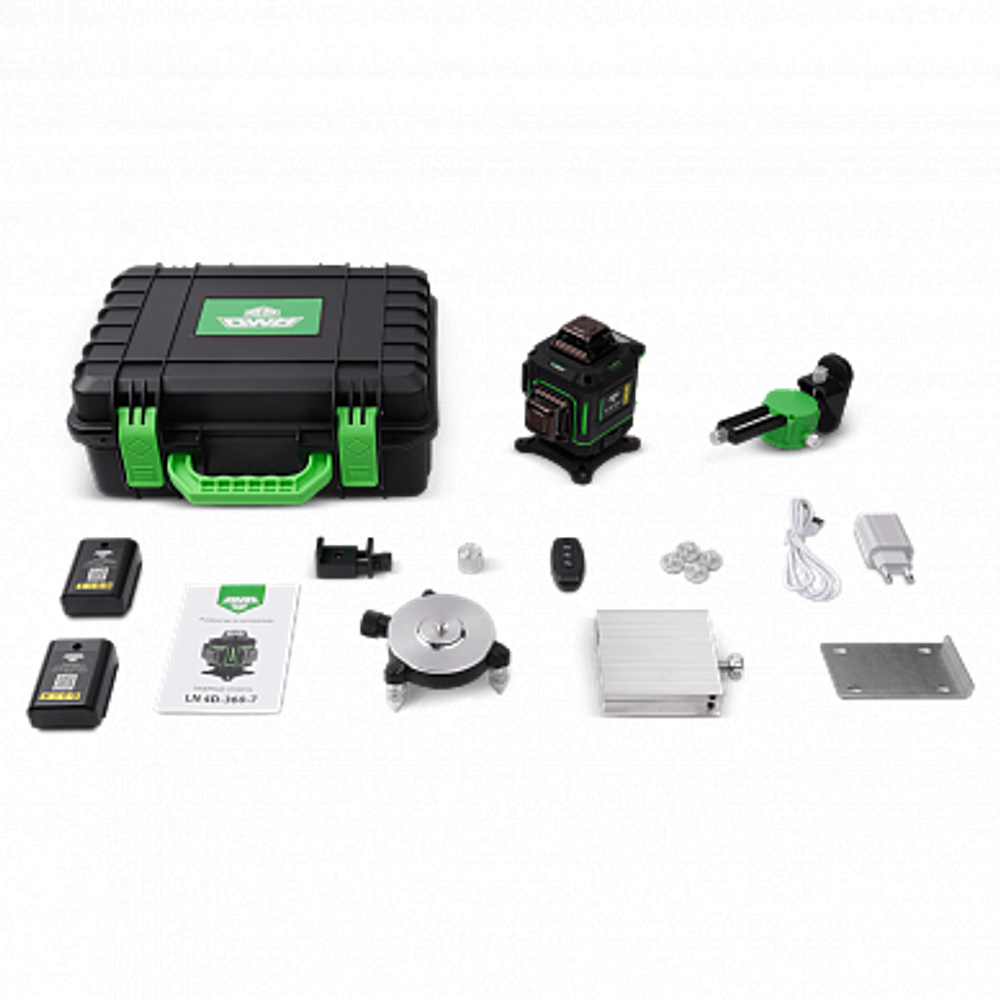 Лазерный уровень AMO LN 4D-360-7 (с зеленым лучом)