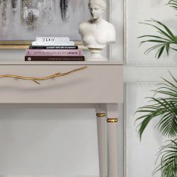 Консоль Арт Колор matte Классик Голд Серый агат матовый