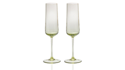 Набор бокалов для шампанского 2 шт 200 мл Anna Von Lipa Пульсация зеленый