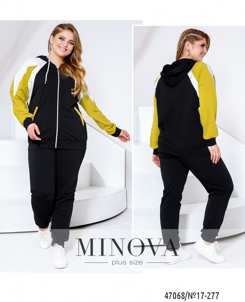 Костюм 17-277-лайм-черный Minova