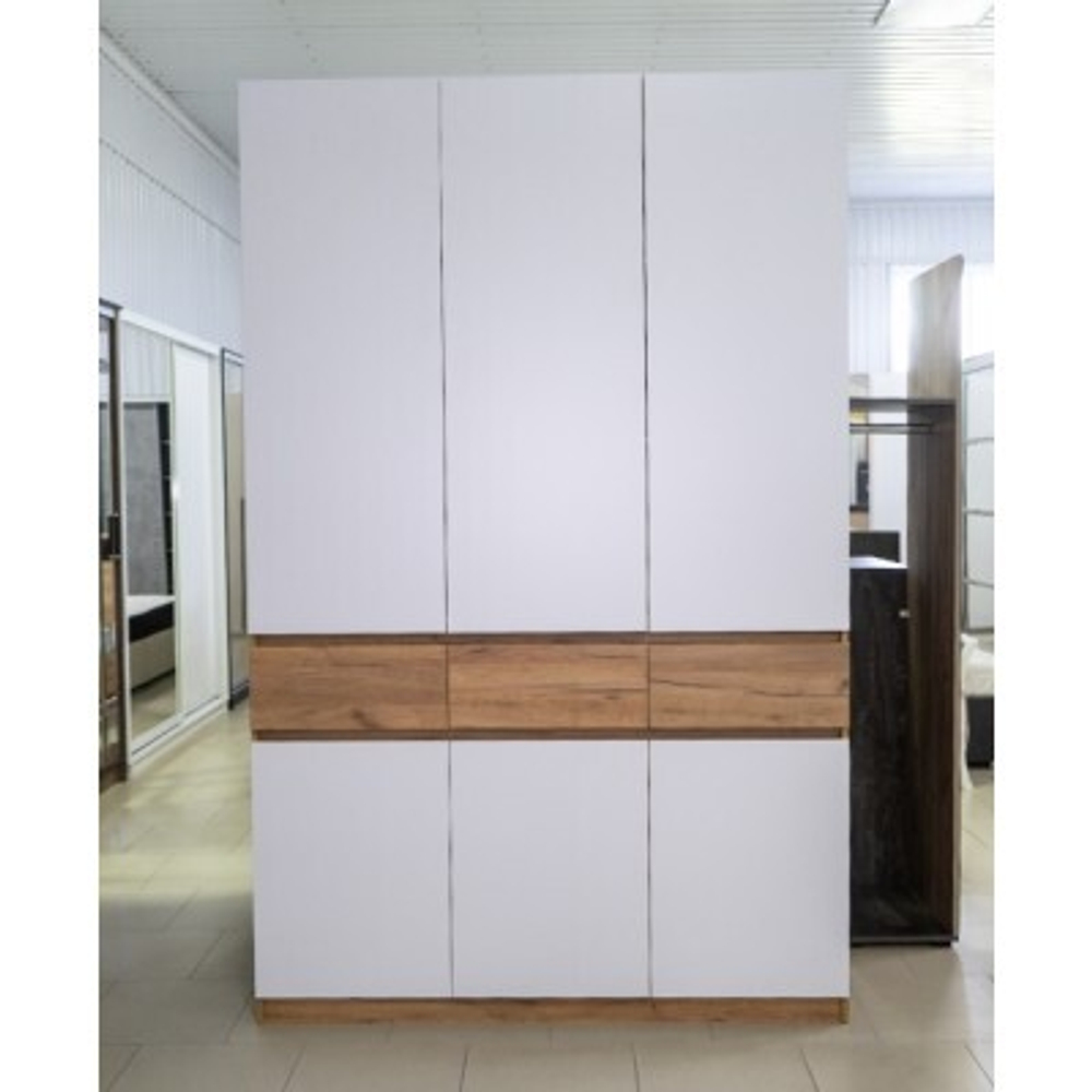 Шкаф МРШР 7/(Бостон) Шкаф 3-х ств 1,5х2,364х0,49 антрацит/ антрацит Мебельный рай