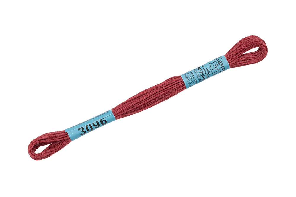 Мулине "Gamma", 100% хлопок , 8 м, №3096