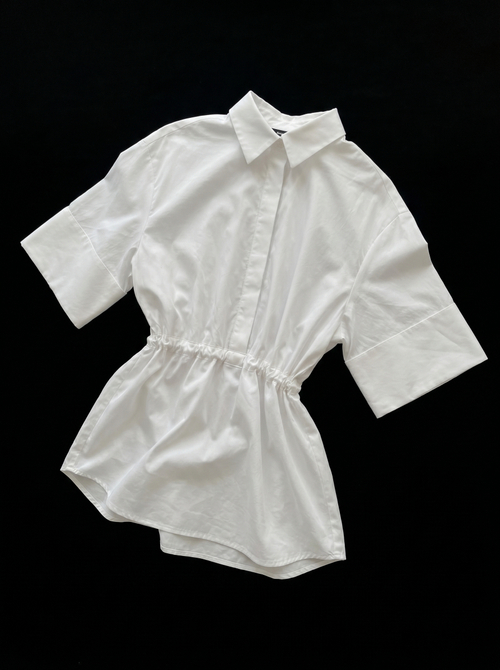 Свободная рубашка из хлопка-поплина