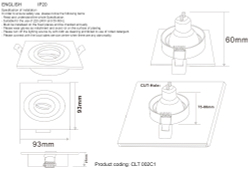 Светильник встраиваемый Crystal Lux CLT 002C1 WH