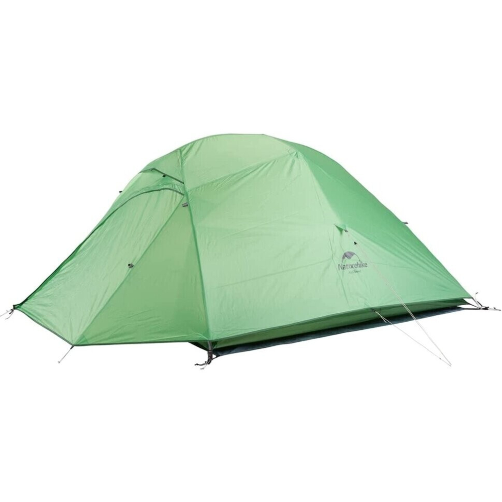 Палатка туристическая Naturehike Cloud Up 3 210T NH18T030-T трехместная с ковриком, зеленый, 6927595730621