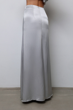Юбка макси серебро