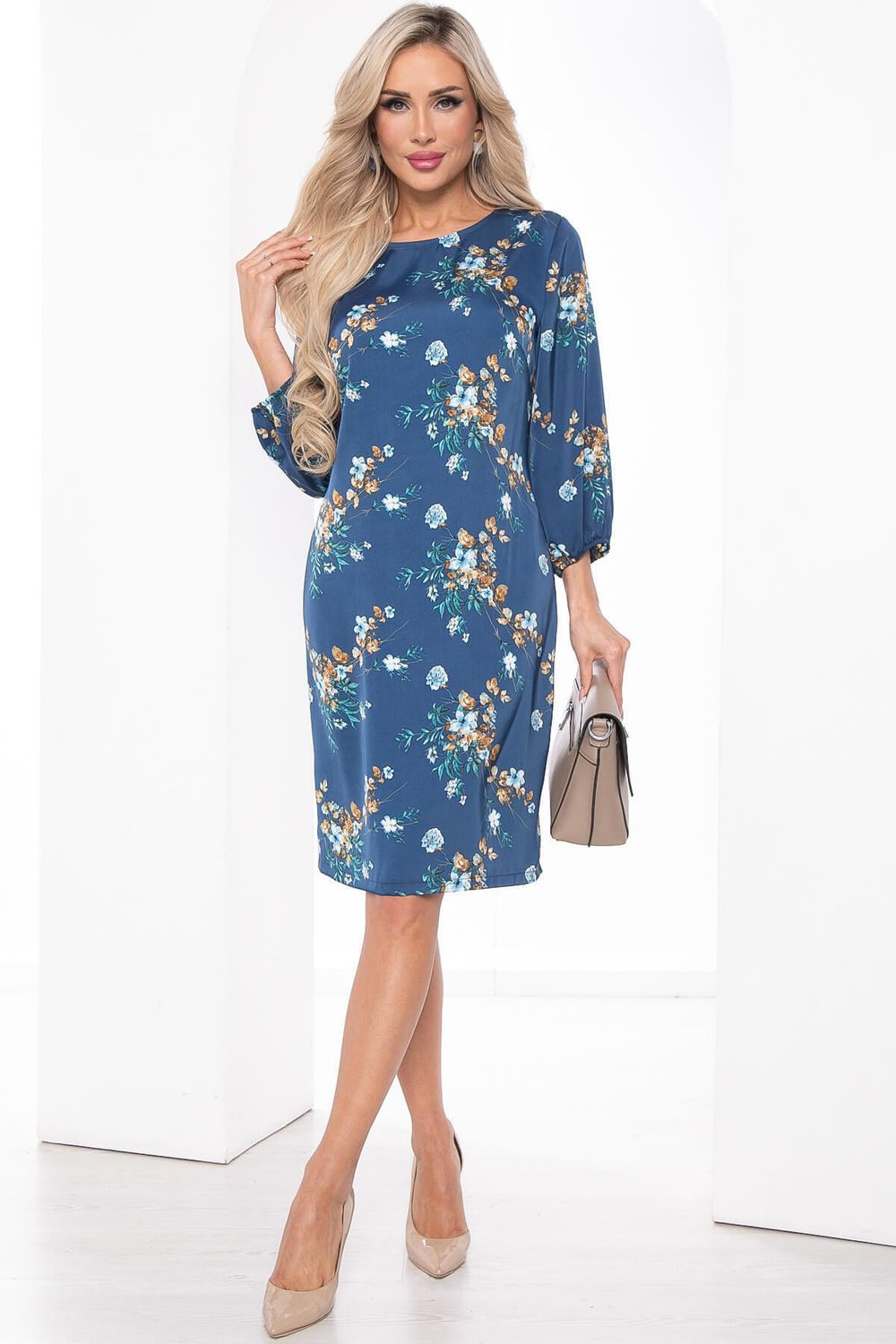 Платье "Твоя история" (синее) П8453 LT Collection (Акция)