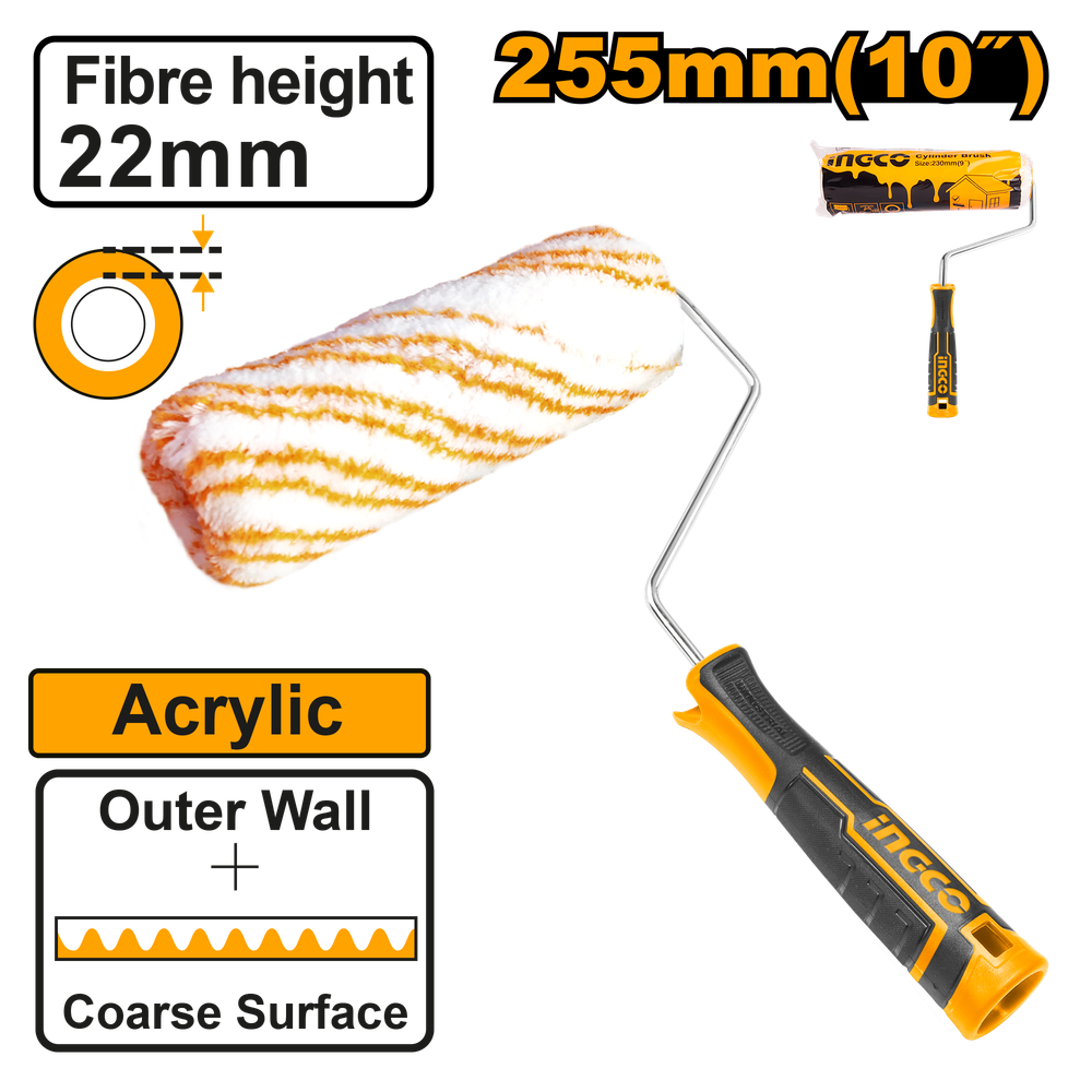Валик малярный INGCO HRHT092551 INDUSTRIAL 22x255 мм