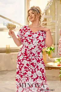 Платье 2461-красный Minova