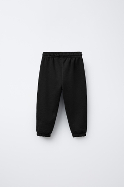 ZARA БАЗОВЫЕ БРЮКИ-ДЖОГГЕРЫ, ЧЕРНЫЙ