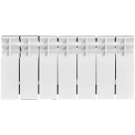 Радиатор биметаллический STOUT TITAN 200 - 7 секций (подключение боковое, цвет белый)