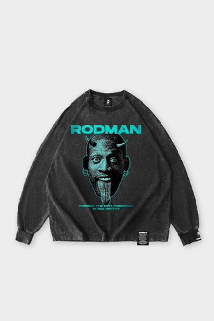 Лонгслив SHMOT "Rodman" GARMENT DYE Черный