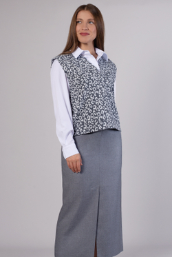 Жилет женский 4167ЛП, Леопард #225Леи064167ЛП