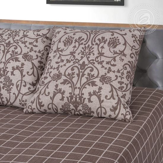 Двухспальный комплект постельного белья с простыней на резинке Шик бязь Премиум наволочки 70x70 см