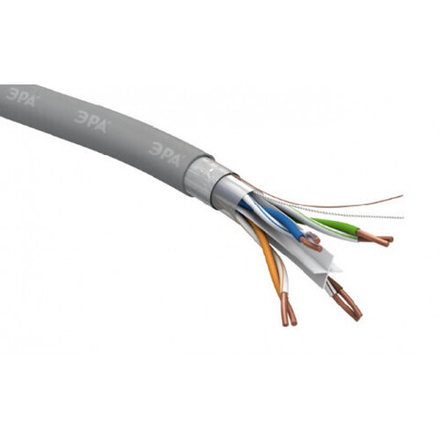 Кабель витая пара ЭРА F/UTP 4x2x23 AWG Cat 6 CU PVC 305 метров