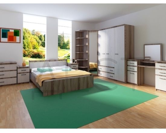 Шкаф угловой ВЕНА с зеркалом правый