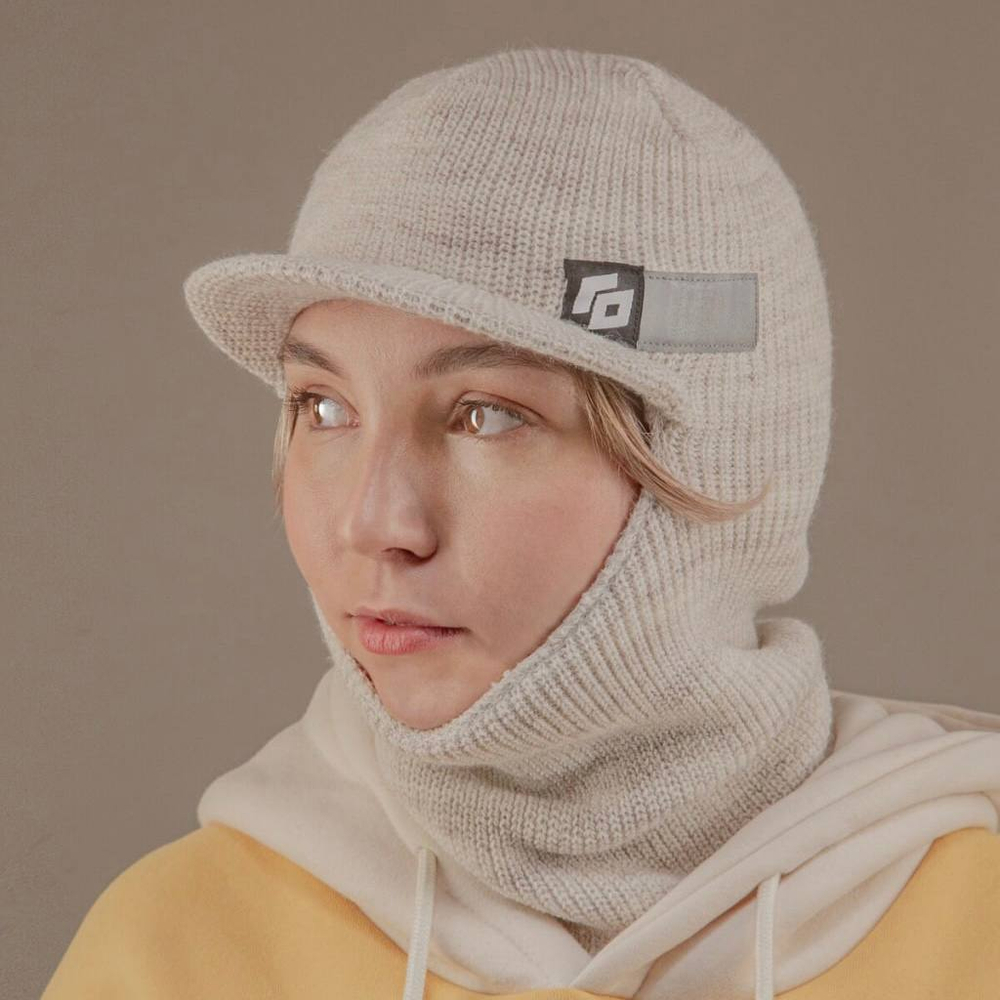 Шапка Fisherman Balaklava GO бежевый меланж