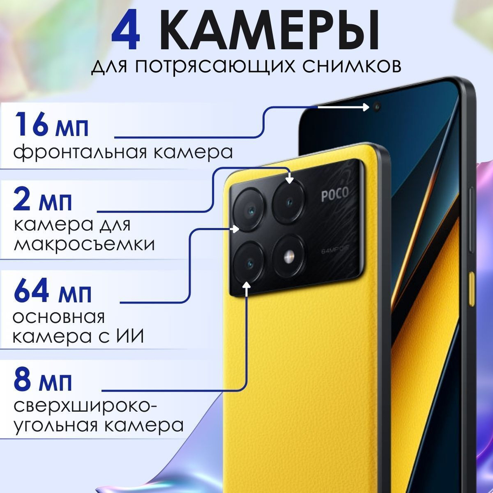Смартфон Xiaomi POCO X6 Pro 5G 12/512 Gb, Grey (серый)