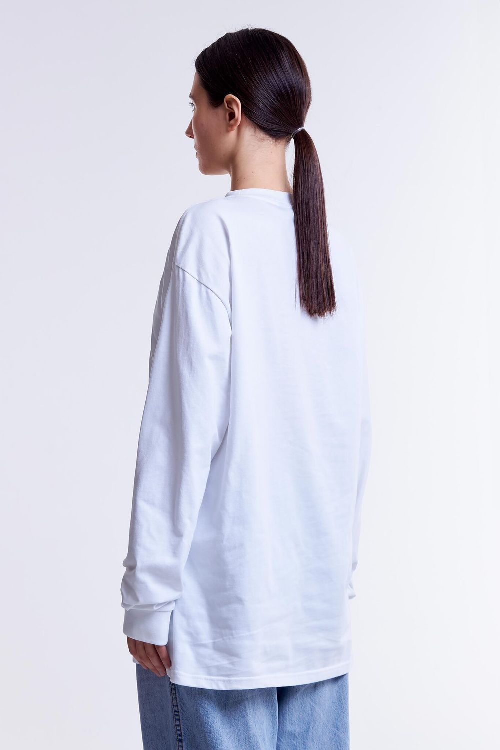 Лонгслив Гербарий Мак Белый