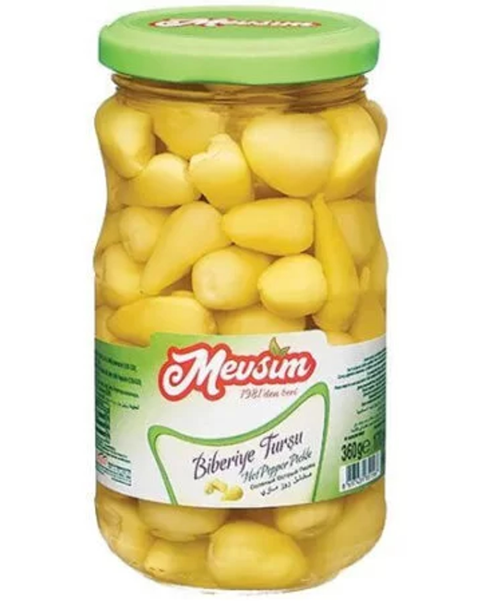 Маринованные острые перец (BIBERIYE TURSU), MEVSIM, 360гр
