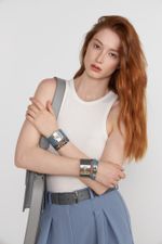 БРАСЛЕТ «MISTRESS» 14 ГОЛУБОЙ