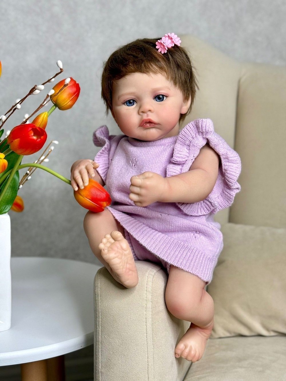 Кукла Реборн мягконабивная 46см (FA-537)