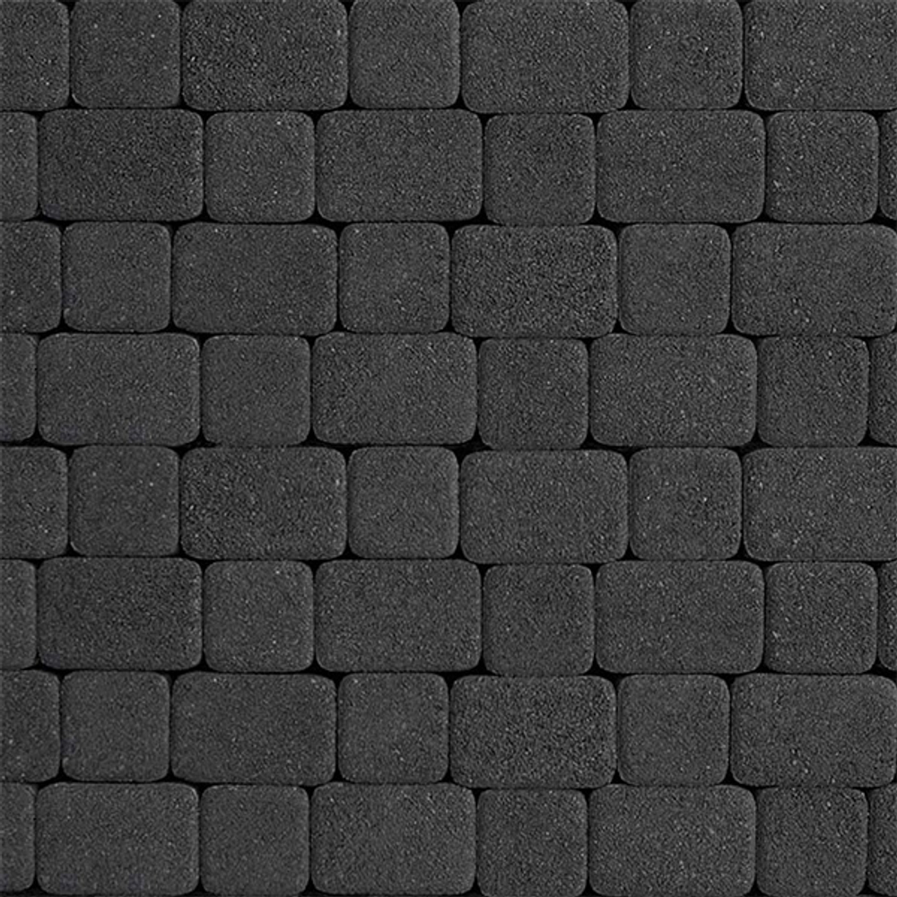 Тротуарная плитка КЛАССИКО - Гранит Черный, комплект из 2 видов плит