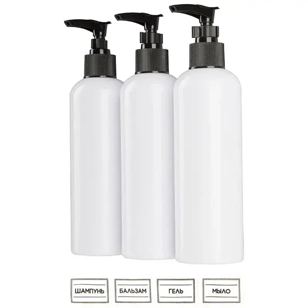 Набор дозаторов для ванной комнаты ELINE, 250 мл