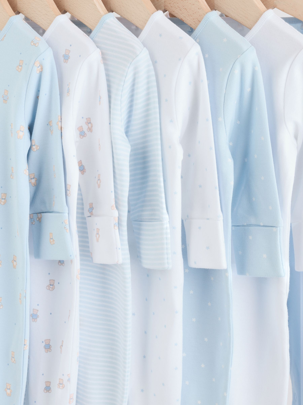 Комбинезон / Cлип для малышей Next H44-242, 7 шт., Голубой, Белый