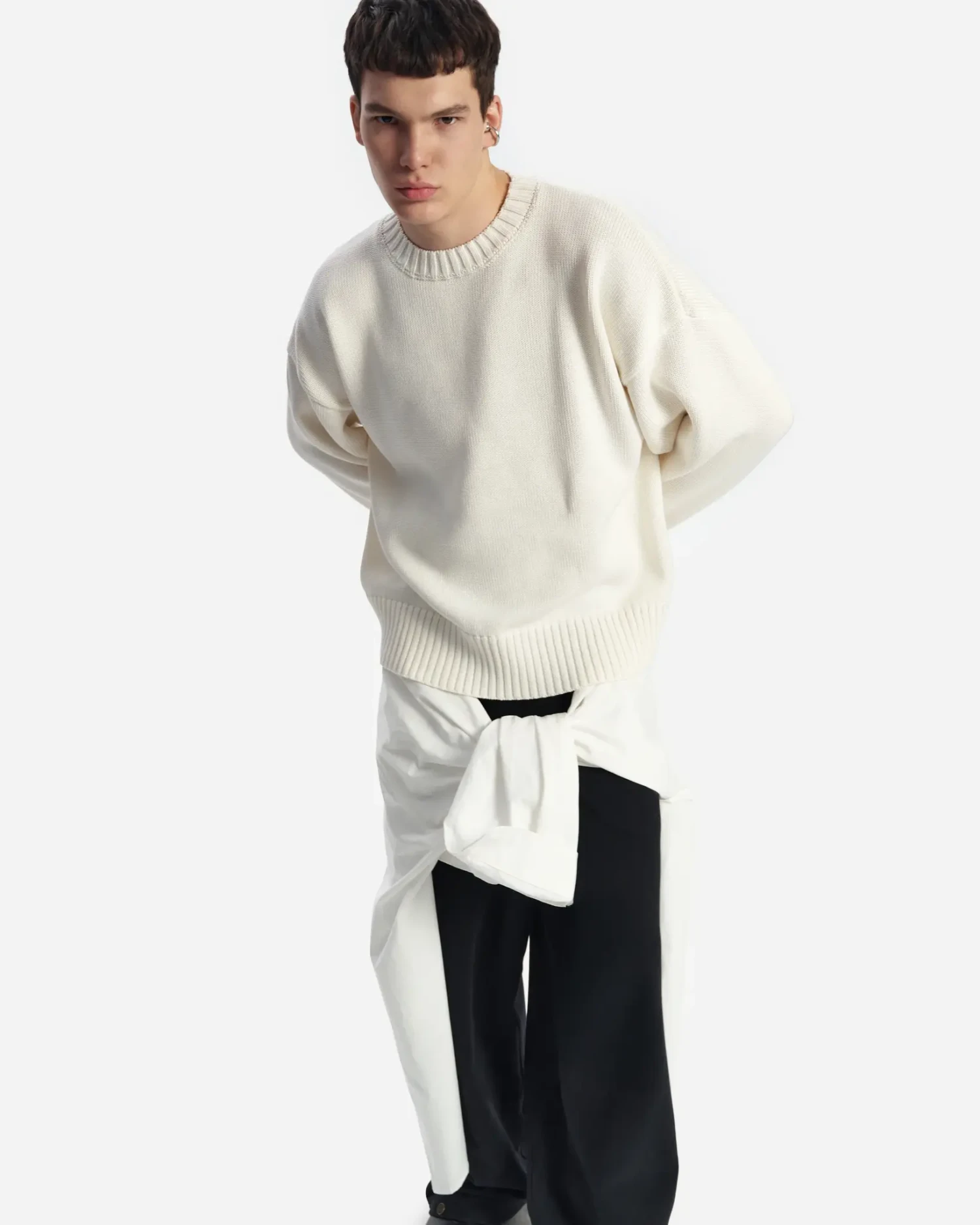 Джемпер базовый белый