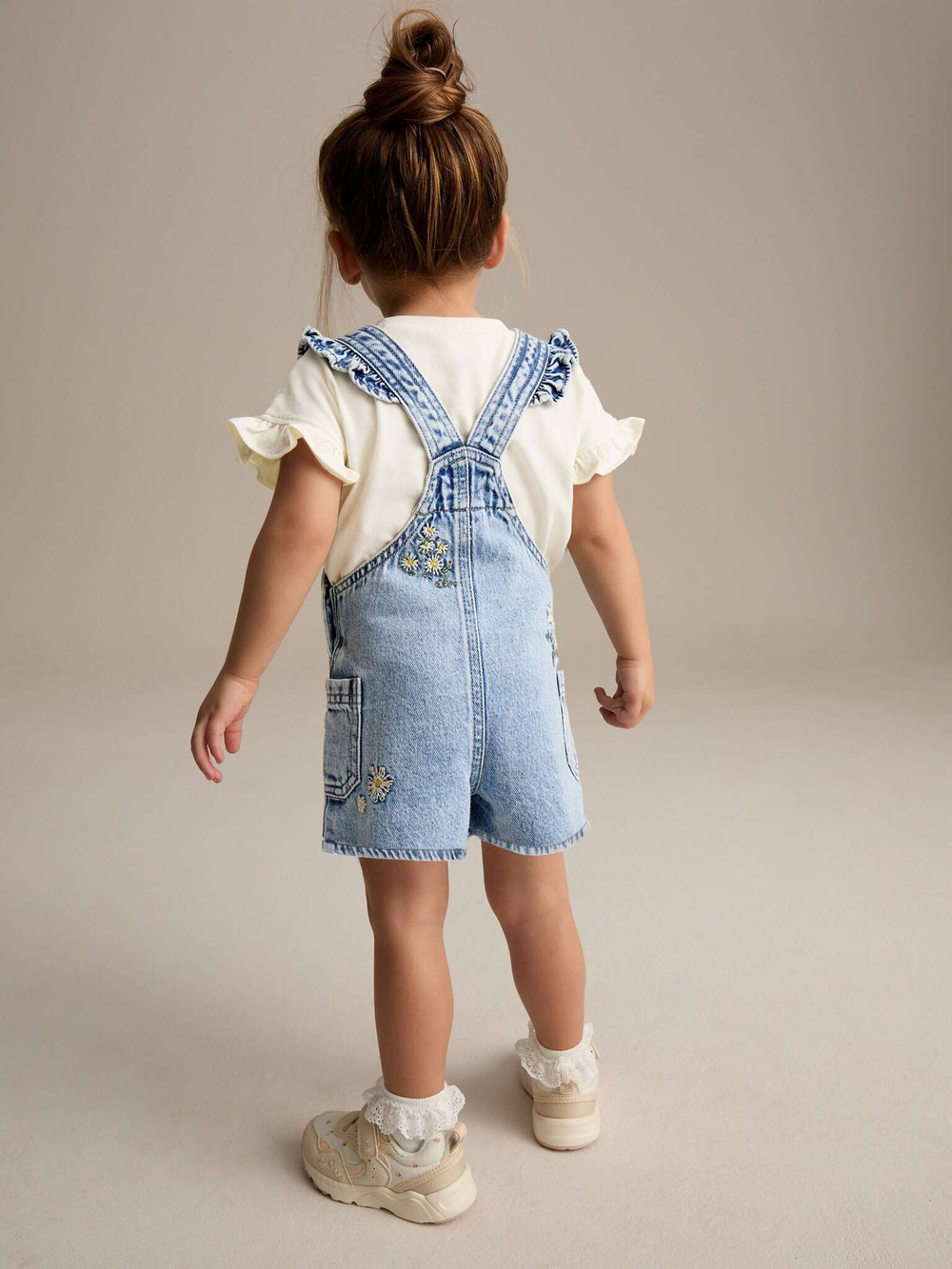 Комбинезон джинсовый для девочки Next E29-097, Синий