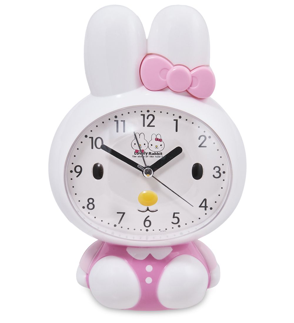 GAEM Art CL-75/2 Будильник «Зайка» белый