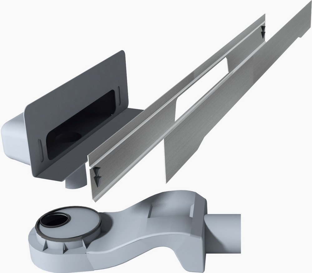 Душевой трап (лоток) CK DRAIN LENA-AQUA003-60 60 см, решетка хром, с сифоном