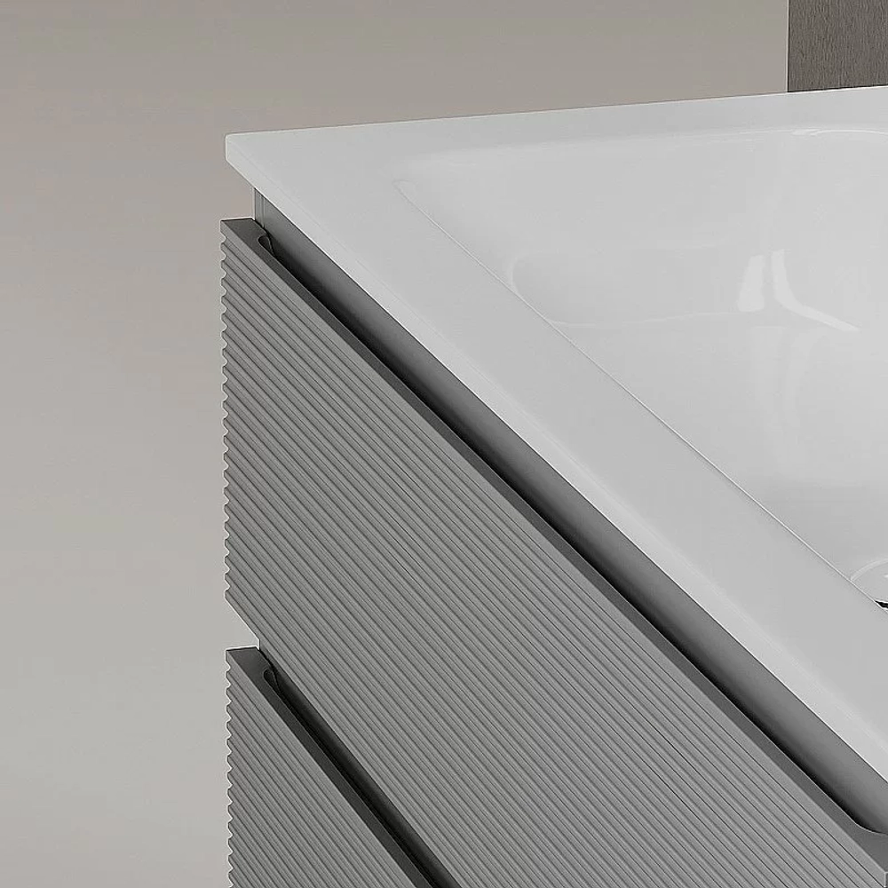 Тумба с раковиной Sancos Folk 100 FL100ES Ergraut soft