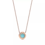 Подвеска из розового золота с бирюзой, Tiffany 💠, В наличии