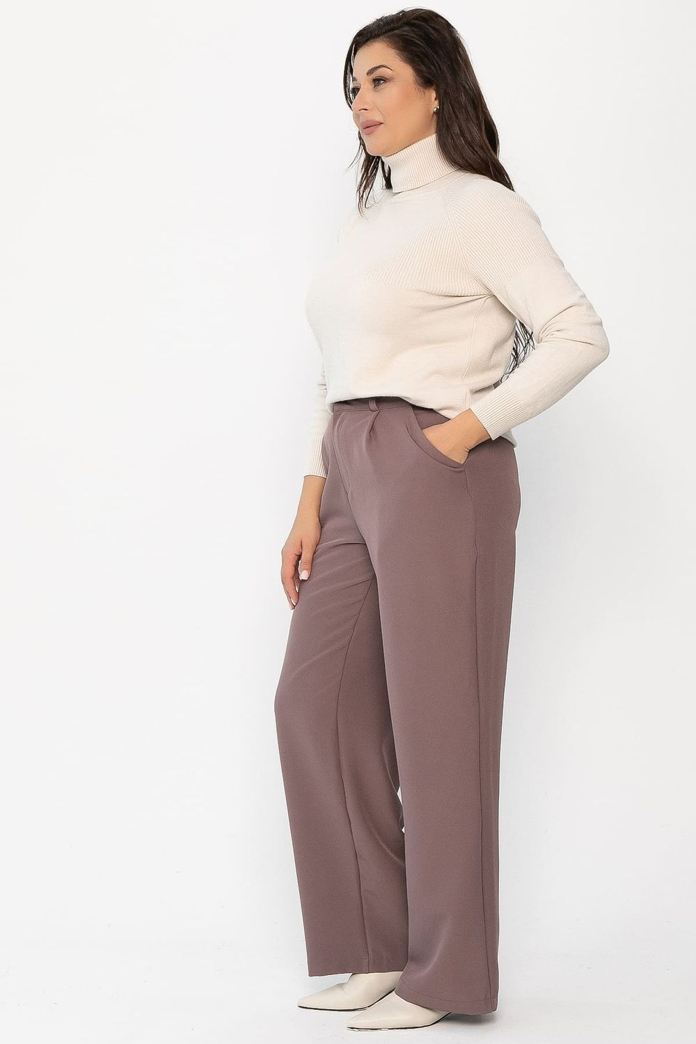 Брюки с карманами Орео (какао) Б14296-25М LT Collection