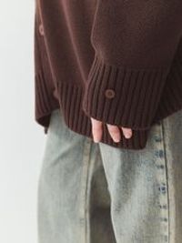 Кардиган вязаный "Кофе с корицей" женский