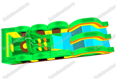 Надувная полоса препятствий "Зов джунглей"