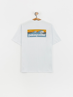 Футболка Patagonia Boardshort Logo Pocket Responsibili белая